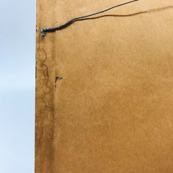 Vintage Framed Needlework Rustic Primitive Wall Decor 15 x 12 Inches - Picture 10 of 10